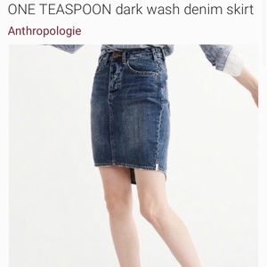 One teaspoon denim skirt